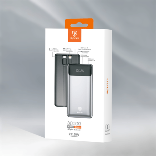 باور بنك قوة 30000 امبير مع سلك ثنائي SPON - 01007...