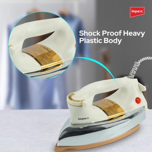 امبيكس مكواة جافة - 1200 واط - أبيض - BOX SHOWY