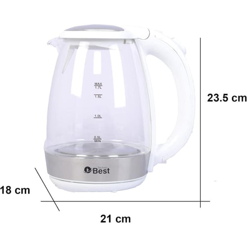 تكنو بيست غلاية ماء كهربائية 1.7 ليتر - 1850 الى 2...
