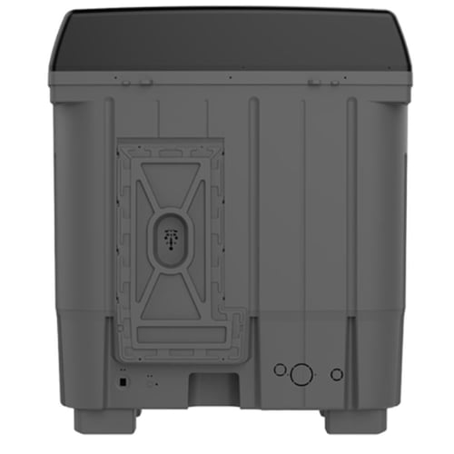 جنرال سوبريم غسالة تحميل علوي حوضين 14 كغ - رمادي...