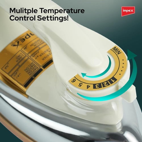 امبيكس مكواة جافة - 1200 واط - أبيض - BOX SHOWY