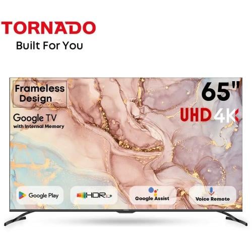 شاشة تورنيدو 65 بوصة اندرويد سمارت 65UA5300G 4K
