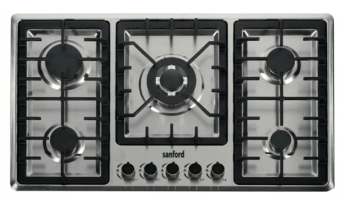 فرن سطح سانفورد 5 عيون غاز شبك ثقيل استيل مفاتيح ا...