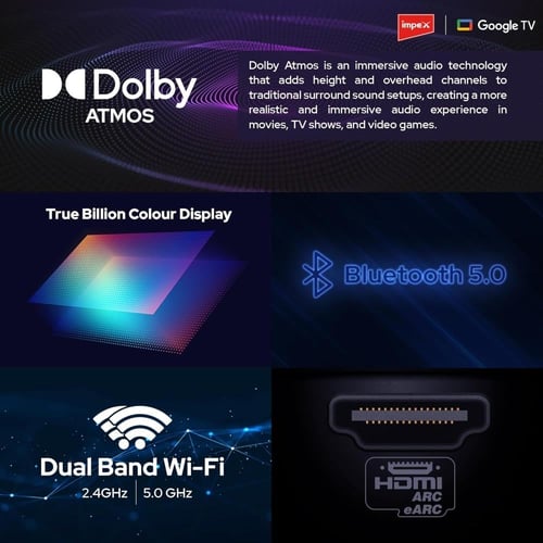 شاشة أمبيكس سمارت 50 بوصة – 4K UHD – نظام WebOS –...