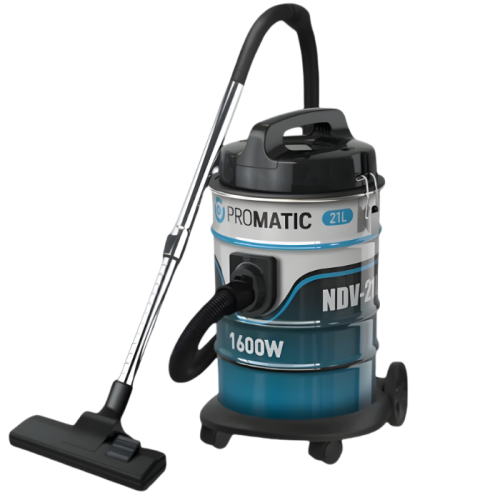 مكنسة بروماتيك كهربائية برميلية 1600 واط سعة 21 لت...