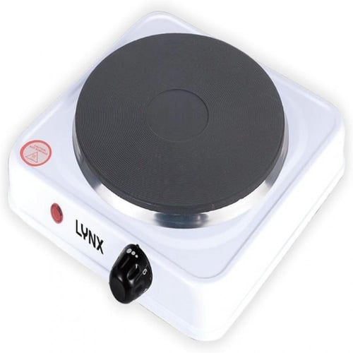 لينكس موقد كهربائي حجري شعلة واحدة 1000 واط - أبيض...