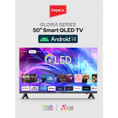 تلفزيون امبيكس جلوريا 50 بوصة 4K QLED – سمارت بنظا...