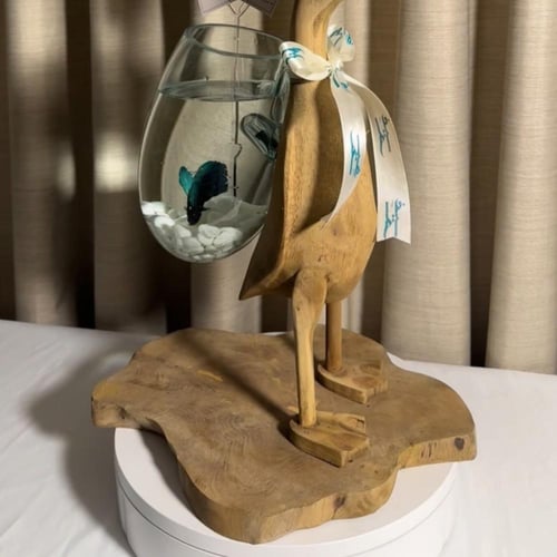 حوض البطة خشب طبيعي ١٠٠٪