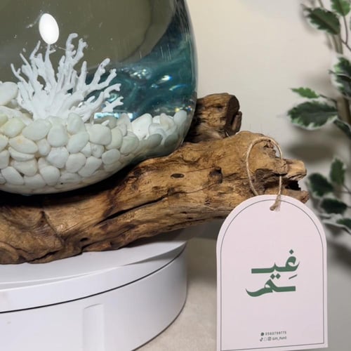 ابجورة خشب طبيعي ١٠٠٪