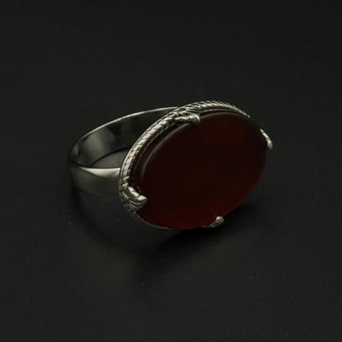 بن | خاتم ملكي تاج فضة عيار 925 - بني