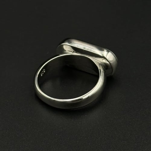 صدف | خاتم ملكي أسطواني فضة عيار 925 - صدفي