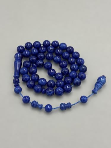 سبحة فاتوران | تمليكة ازرق مموج