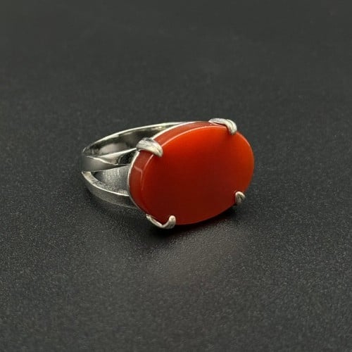 بن | خاتم ملكي مخالب فضه عيار 925 - بني