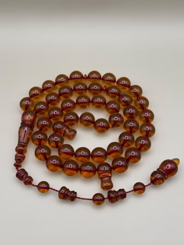 سبحة فاتوران | زعفراني شفاف تمليكة