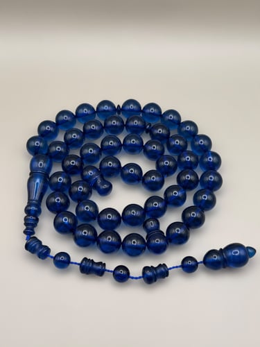 سبحة فاتوران | أزرق شفاف تمليكة