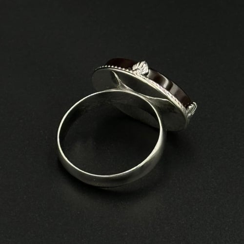 بن | خاتم ملكي تاج فضة عيار 925 - بني