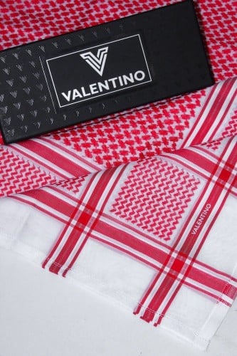 شماغ فالنتينو احمر شبابي ٢٠٢٤