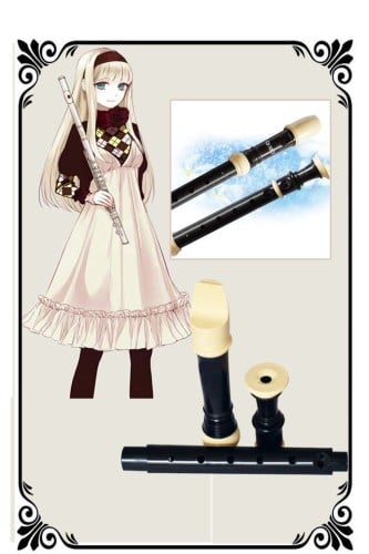 مزمار فلوت بريطاني 8 فتحات