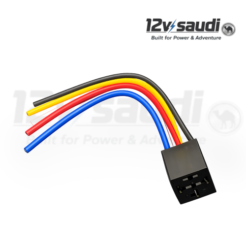 قاعدة كتاوت 5 أطراف مع أسلاك – 12 فولت 5-Pin Relay...