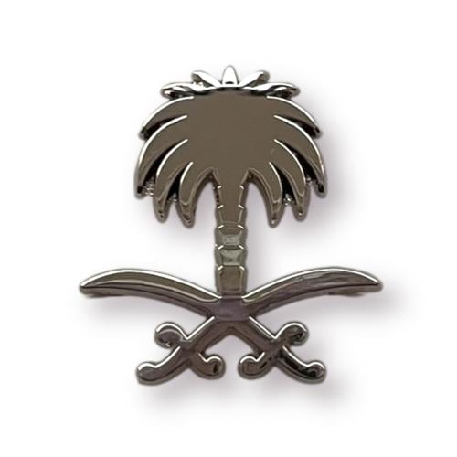 ستيكر سيفين ونخله فضي حديد