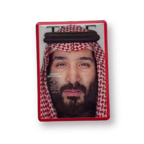 ستيكر محمد بن سلمان مربع حديدالسعودية ثري دي