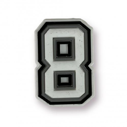 Charms - تشارمز رقم 8 ابيض واسود