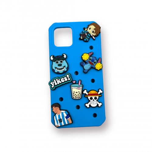 كفر كروكس ايفون - IPhone cover - سماوي