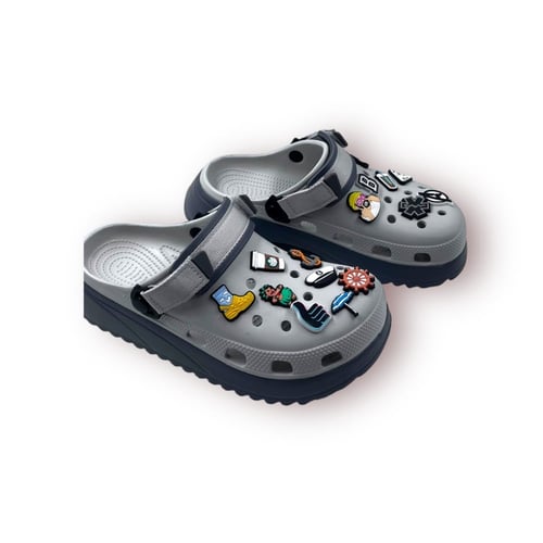 سلبززز كروكس - slpzzz cross رمادي ساده