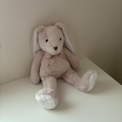 ارنوب بالاسم اللون البيج - كبير 40cm