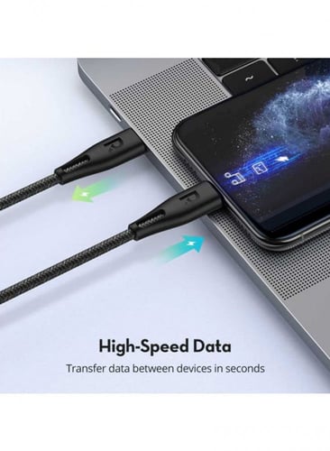 سلك شاحن راف باور ايفون منفذ تايب سي