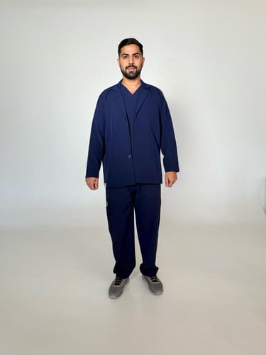 جاكيت رجالي كحلي - Men's navy blue jacket