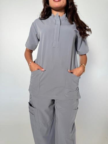 سكراب نسائي رمادي - Grey women's scrub
