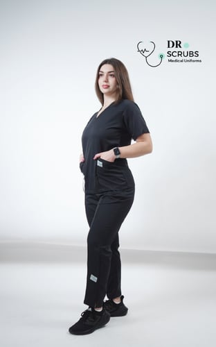 سكراب نسائي أسود - Black women's scrub