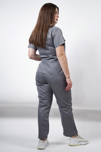 سكراب نسائي رمادي - Grey women's scrub