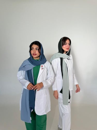 طرحه مكس لون رمادي مزرق مع لون رمادي ثلجي