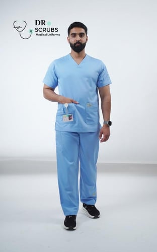 سكراب رجالي سماوي - Sky blue men's scrub