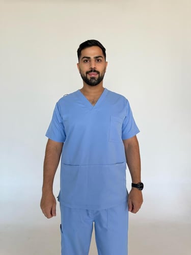 سكراب رجالي سماوي - Sky blue men's scrub