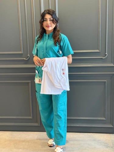 سكراب نسائي تركوازي - Turquoise women's scrub