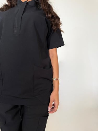 سكراب نسائي أسود - Black women's scrub