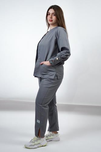 جاكيت نسائي رمادي - Women's grey jacket