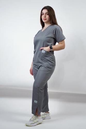 سكراب نسائي رمادي - Grey women's scrub