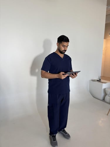 سكراب رجالي كحلي - Navy men's scrubs