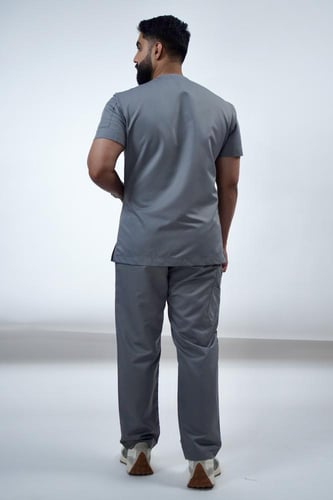 سكراب رجالي رمادي - Grey men's scrubs