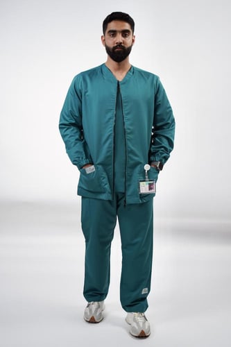 جاكيت رجالي تركوازي - Men's turquoise jacket