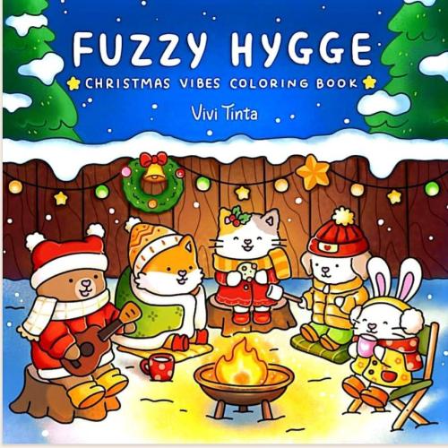 كتاب تلوين Fuzzy Hygge Christmas