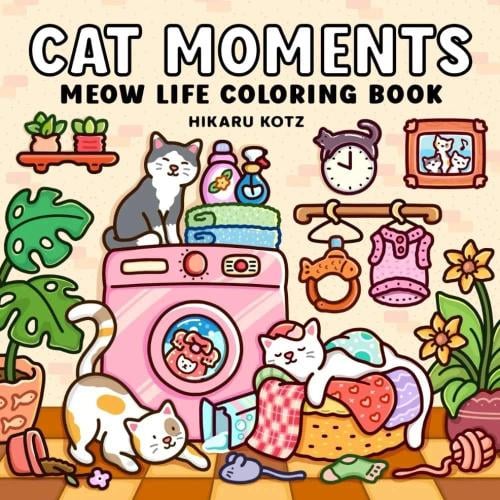 كتاب تلوين Cat Moments