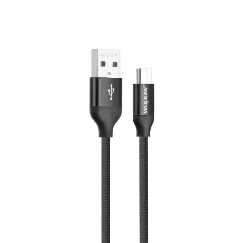 كيبل جالكسي أسود قماش - مايكرو يو اس بي MC04