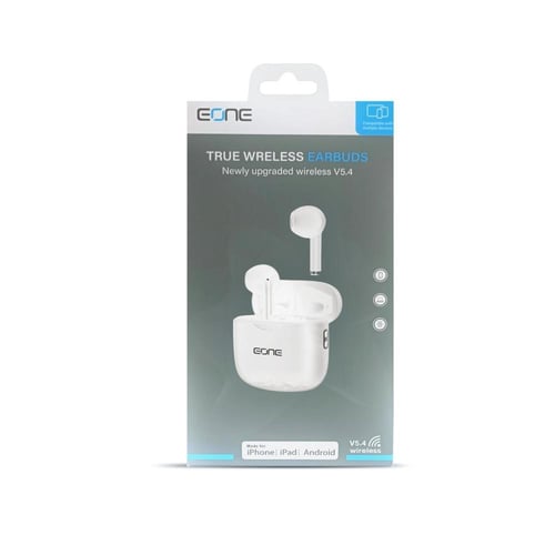 سماعة بلوتوث ايربود E-ONE أسود معتمدة من ابل واندر...