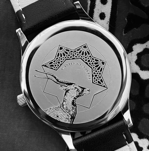 Azure Green ساعة النقش الفيروزي