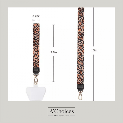 سلسلة جوال مصنوعة يدوياً من البوليستر بطولين